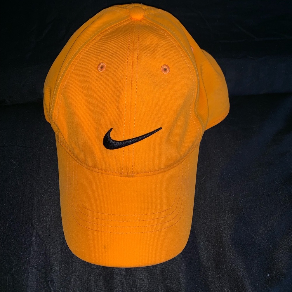 orange Nike hat